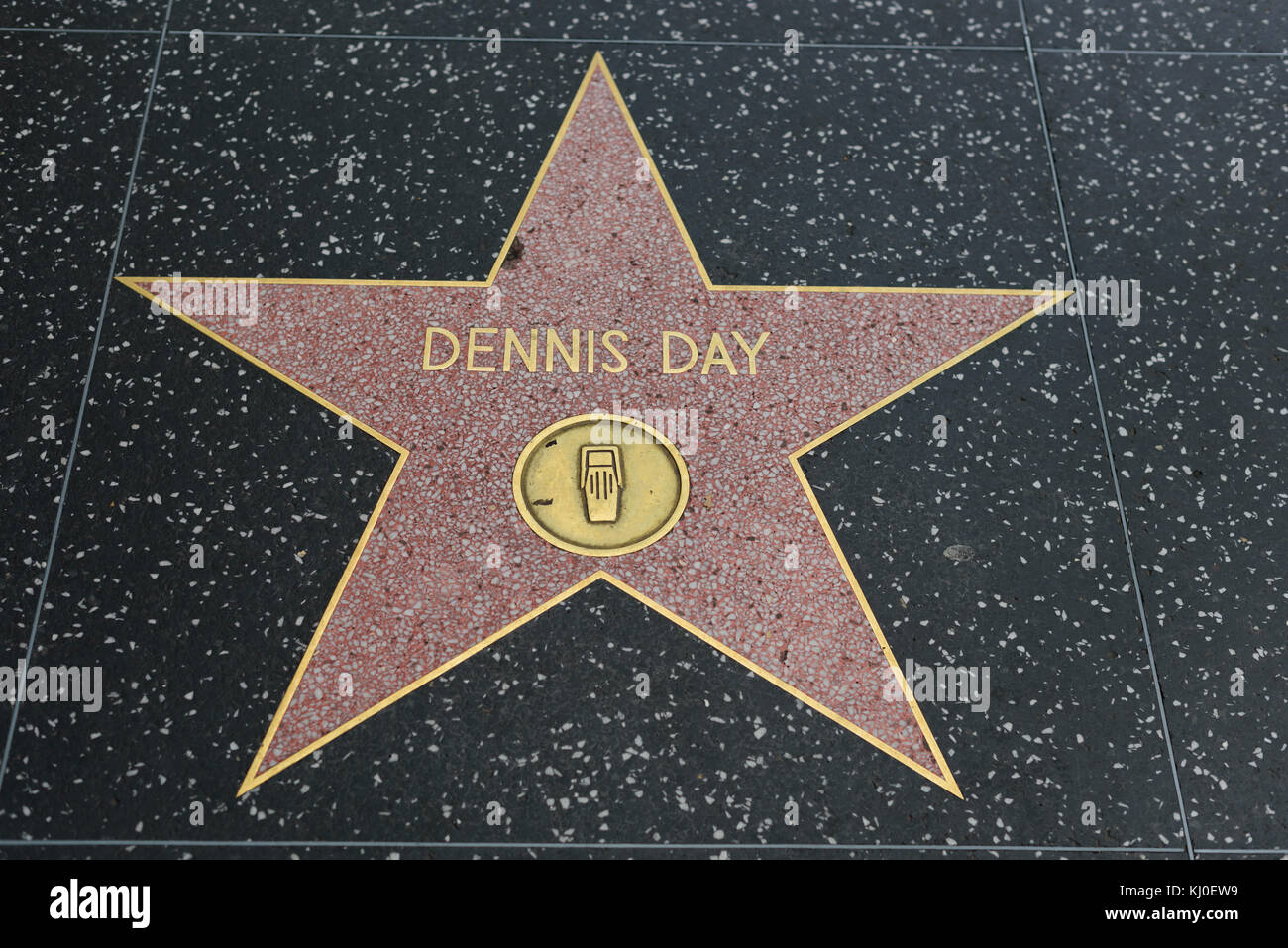 HOLLYWOOD, CA - DEZEMBER 06: Dennis Day Star auf dem Hollywood Walk of Fame in Hollywood, Kalifornien am 6. Dezember 2016. Stockfoto