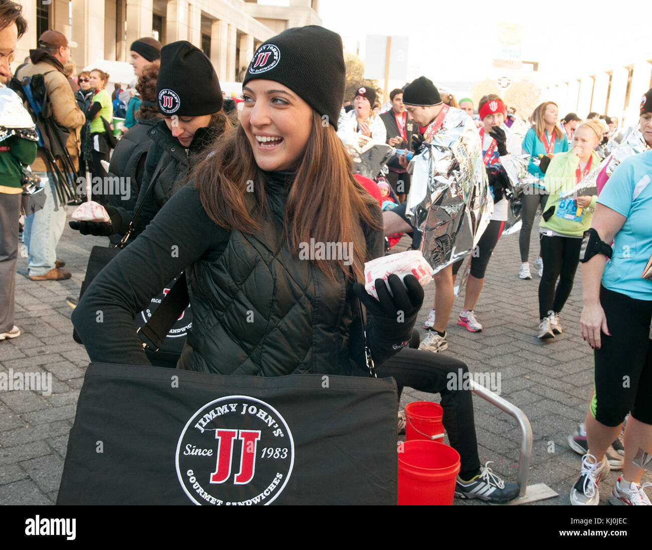 Jimmy John's Probenahme der Masse Stockfoto