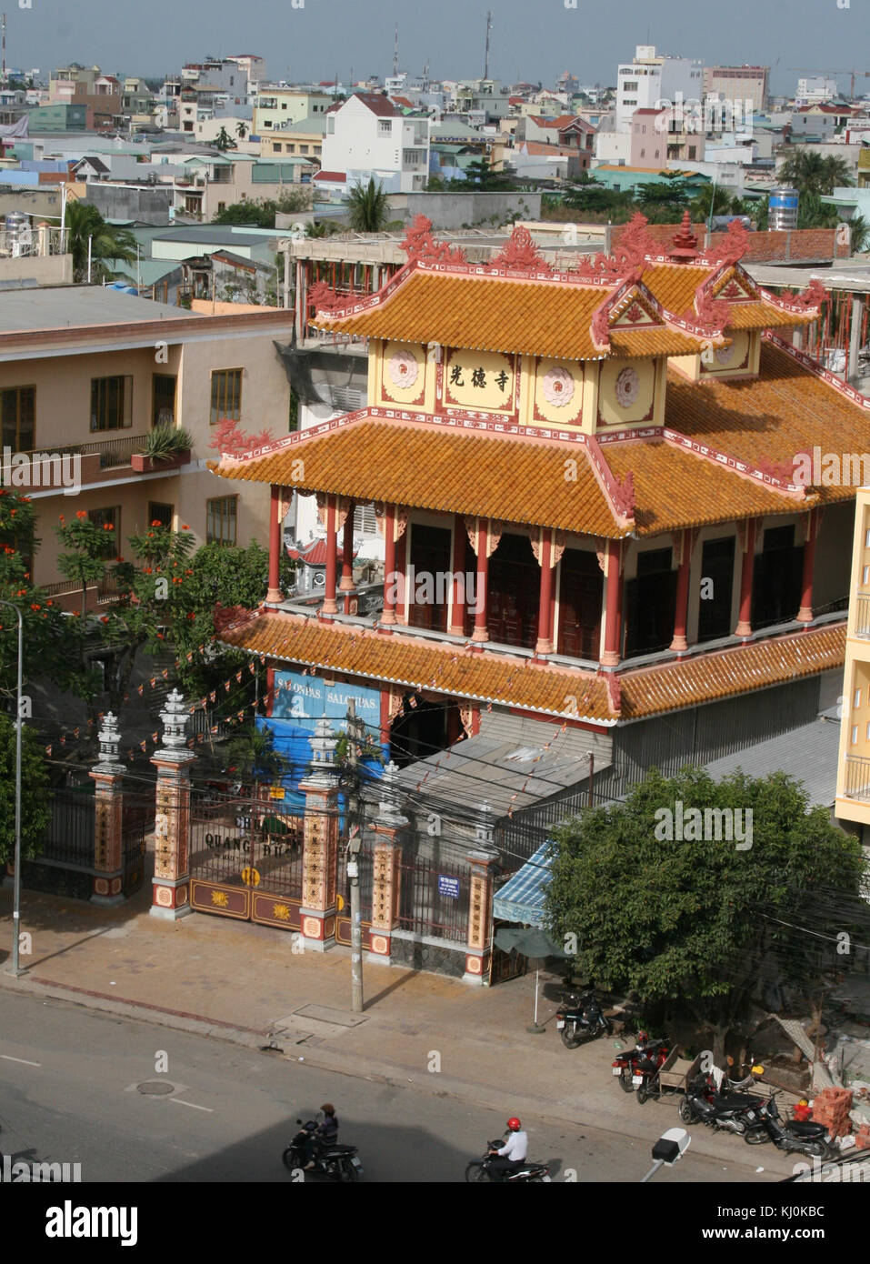 Quang Duc Pagode cantho Stockfoto