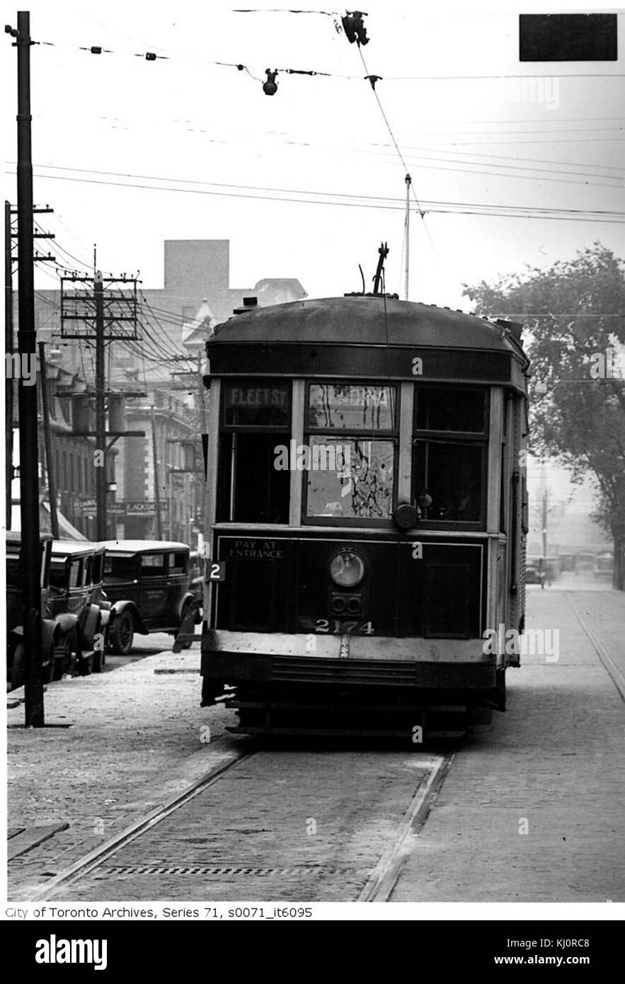 Ein Peter Witt Straßenbahn der TTC Stockfoto