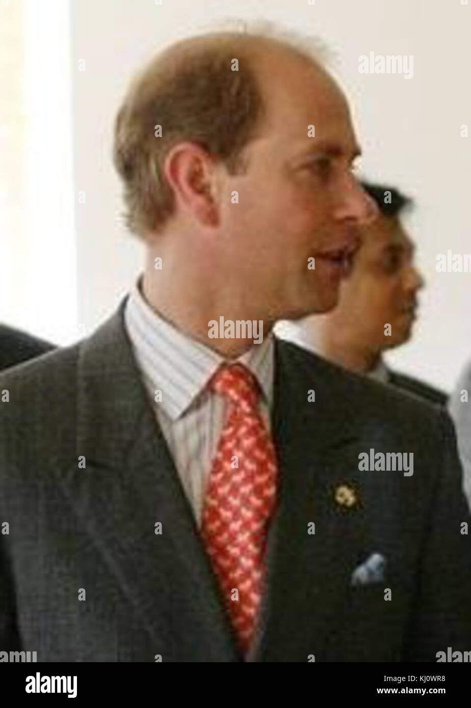 Earl of Wessex besuchen Erntegut Stockfoto