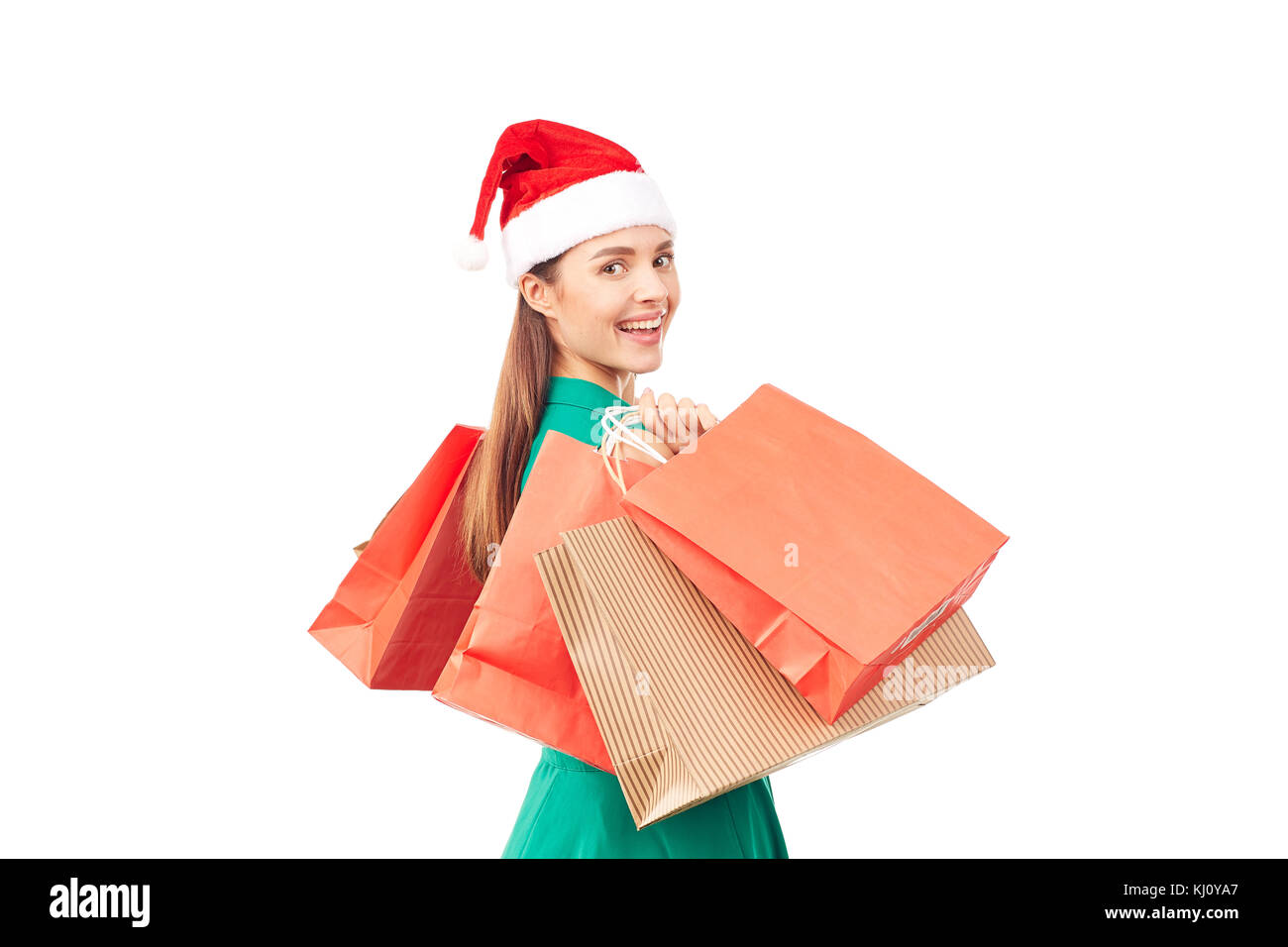 Weihnachten shopoholic Stockfoto