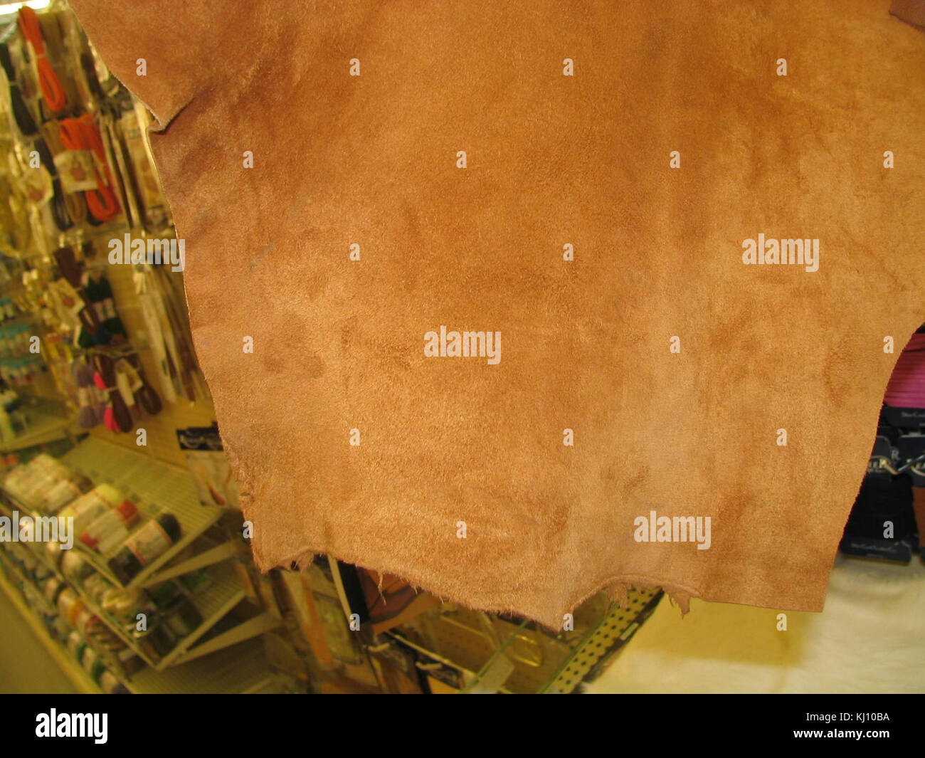 Leder braun Stockfoto