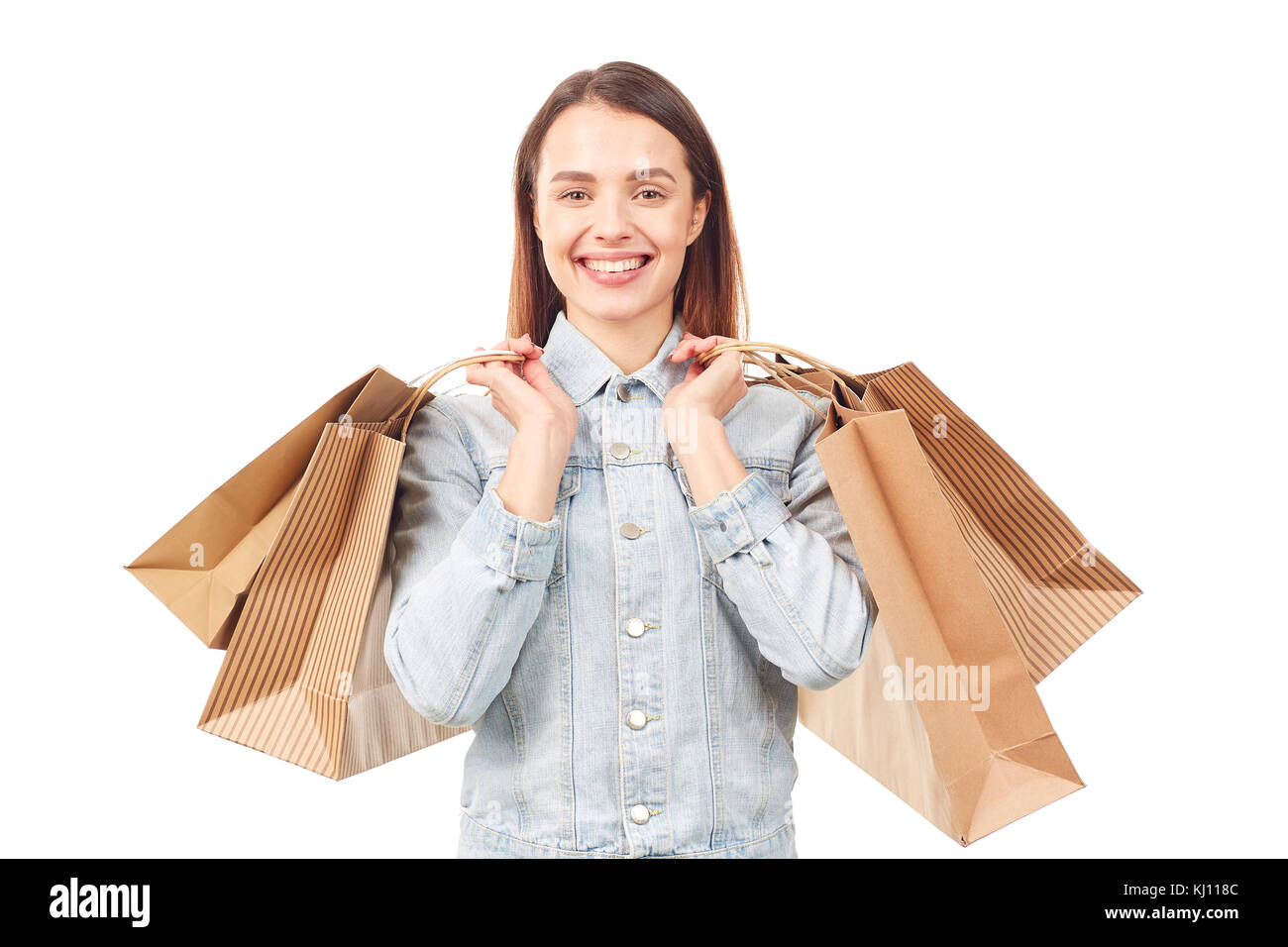 Junge Shopping Liebhaber Stockfoto