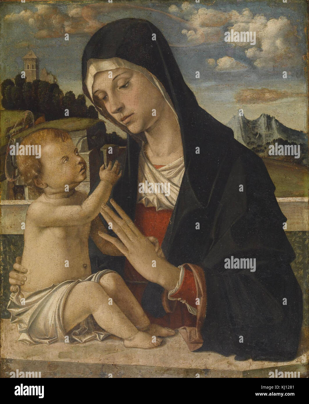 Bartolomeo Montagna - Madonna mit Kind - Walters 371036 Stockfoto