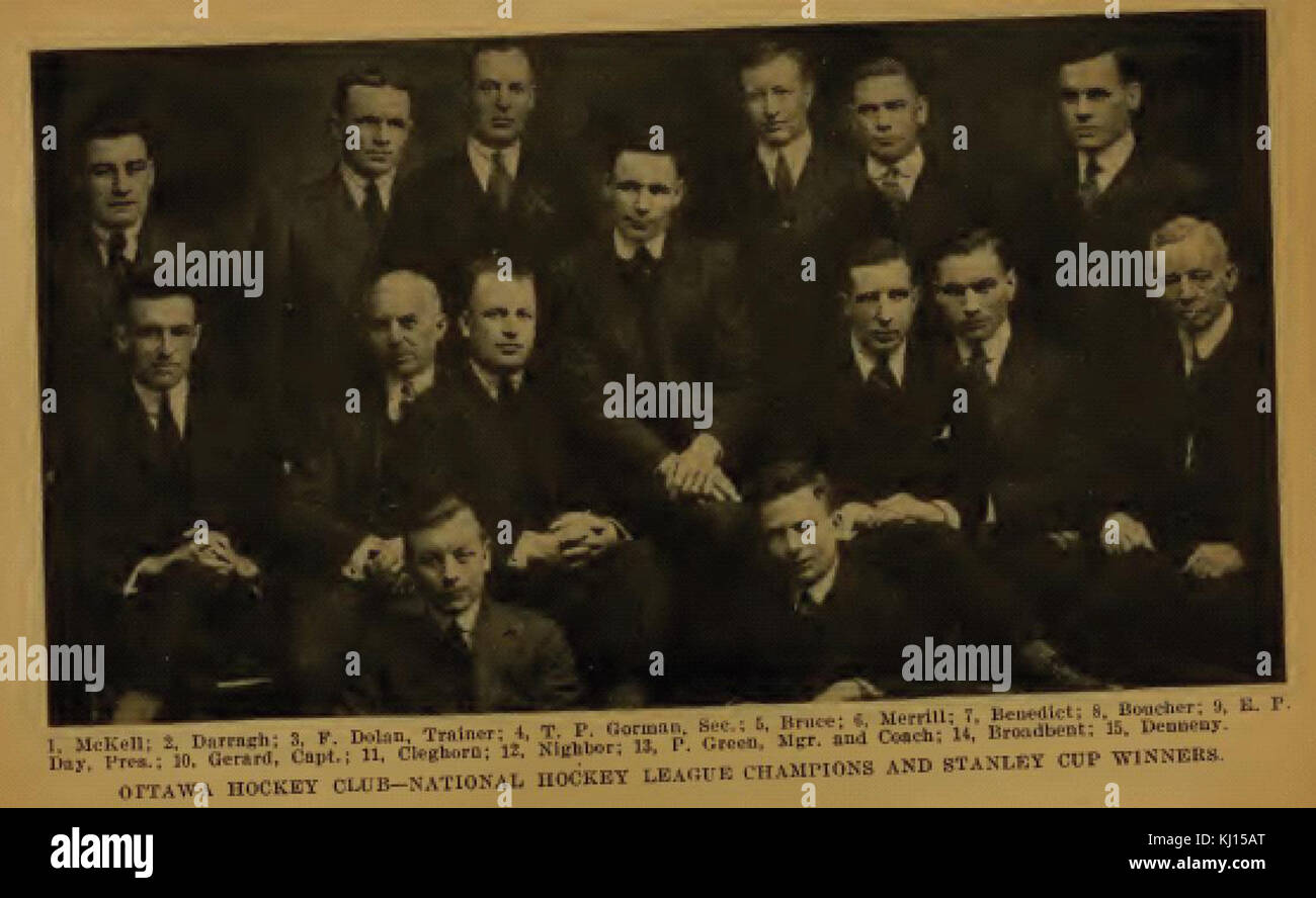 1920 Ottawa Senators Stockfoto