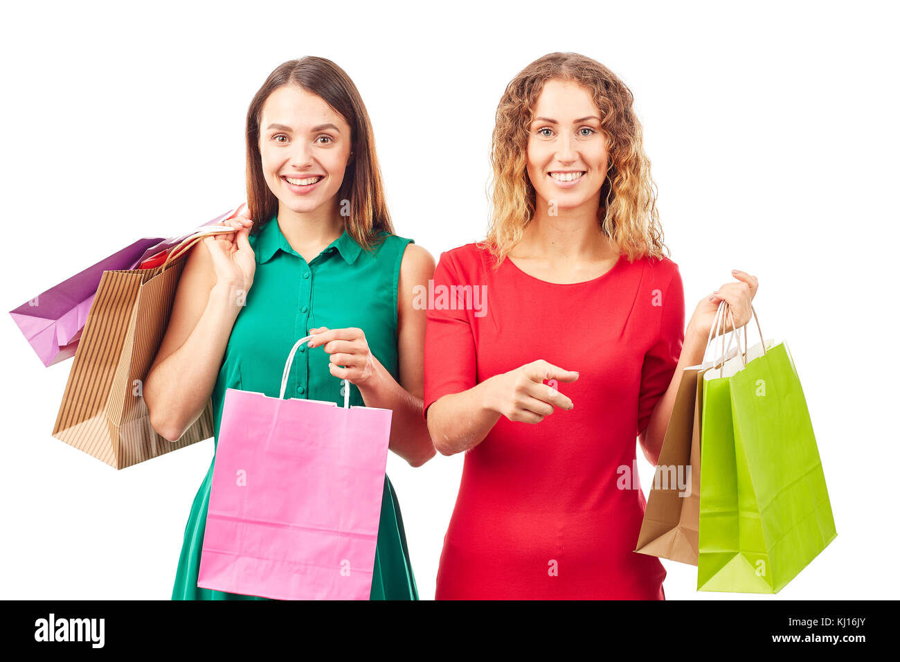 Shopaholic Freunde Stockfoto