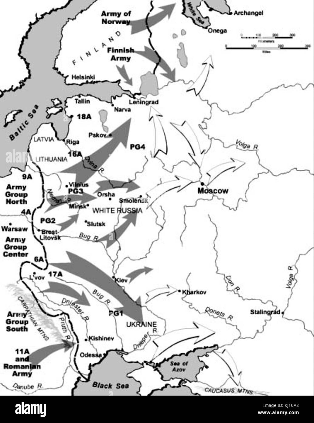 Operation Barbarossa Stockfoto