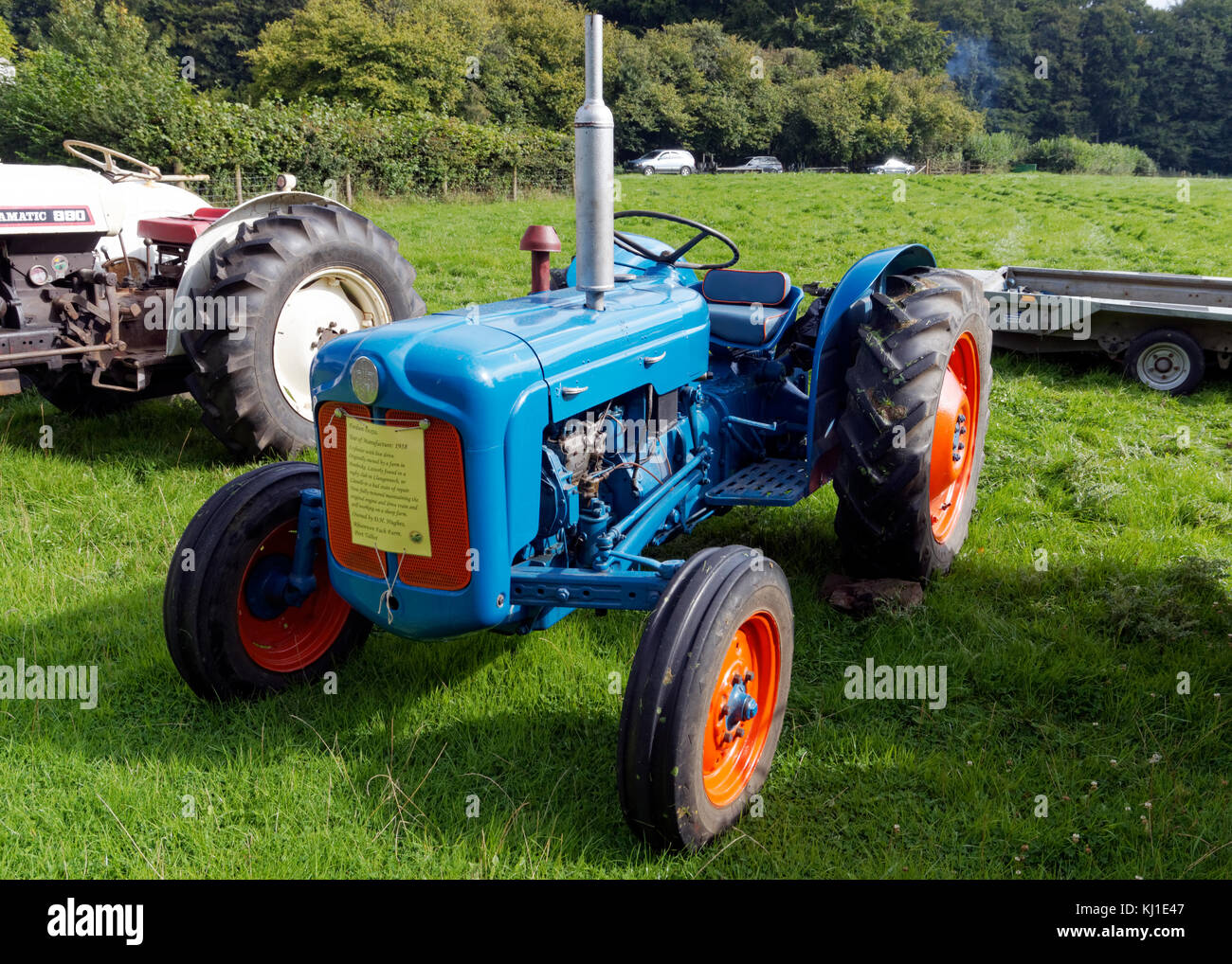 1958 Fordson Dexta, Traktor, Food Festival, St. Fagans National History Museum, Cardiff, Wales. Stockfoto