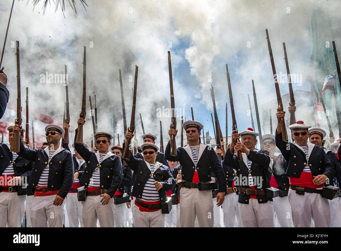 Europa, Frankreich, Var, 83, St Tropez, die Tapferkeit, marine Maschinengewehr erschossen. Stockfoto