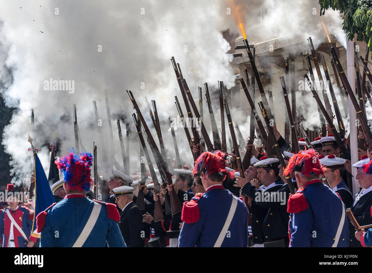 Europa, Frankreich, Var, 83, St Tropez, die Tapferkeit, marine Maschinengewehr erschossen. Stockfoto