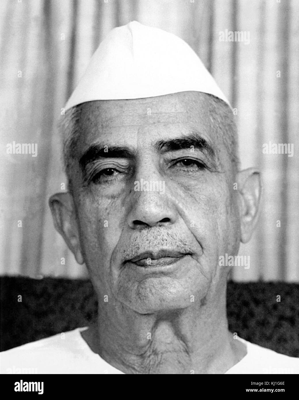 Chaudhary Charan Singh (1902-1987) wurde der Premierminister der Republik Indien, 28, Juli 1979 bis zum 14. Januar 1980. Stockfoto