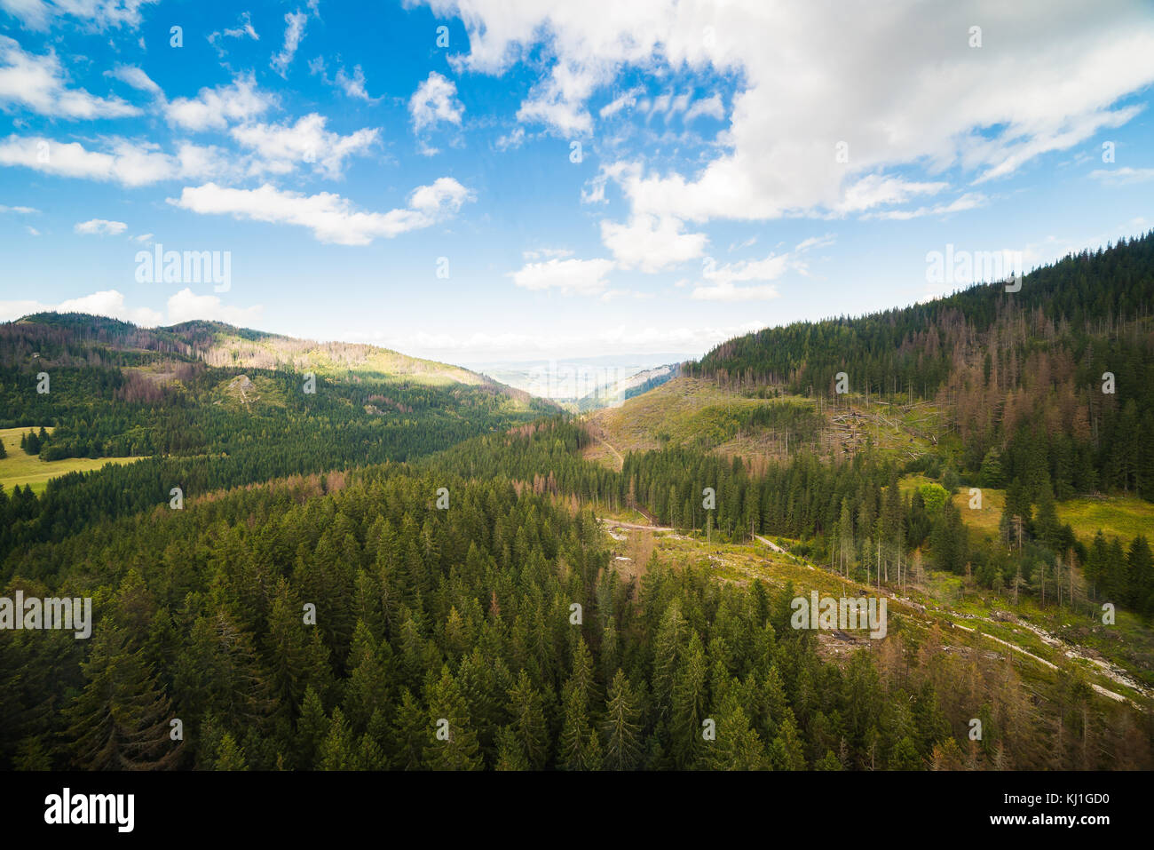 Wunderbare Aussicht auf die polnischen Berge - Tatra Stockfoto