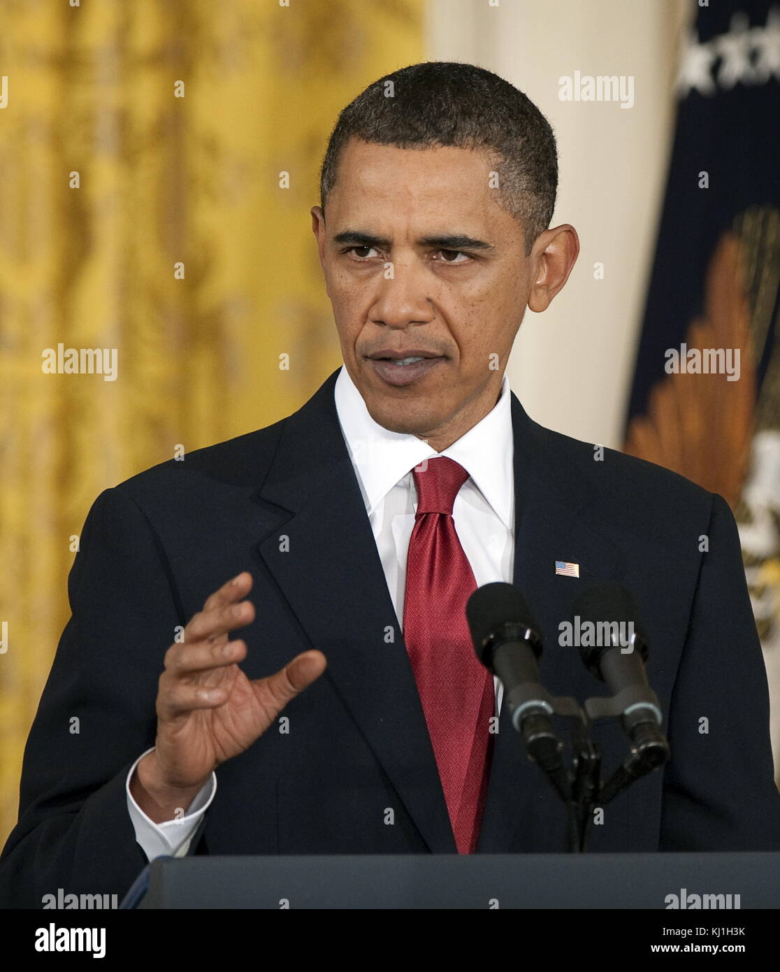Präsident Barak Obama US-Präsident 2009-2017 Stockfoto