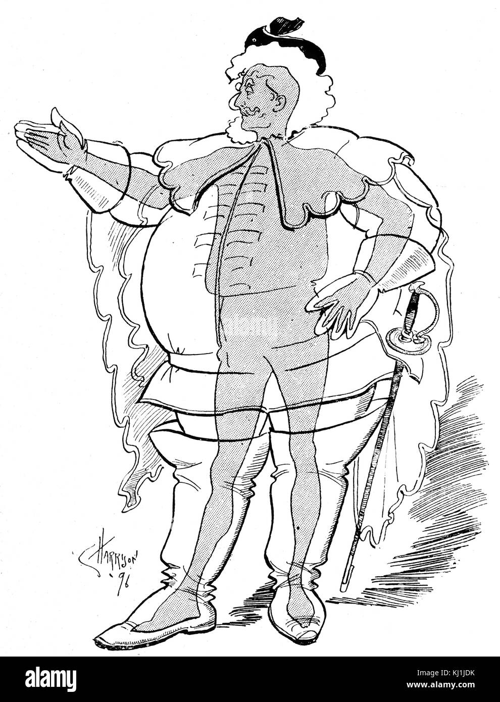 Cartoon erstellt kurz nach Ankündigung von Wilhelm Röntgen die Entdeckung der Röntgenstrahlen. Wilhelm Röntgen (1845-1923) eine Deutsch/Niederländische Maschinenbauer und Physiker. Vom 19. Jahrhundert Stockfoto