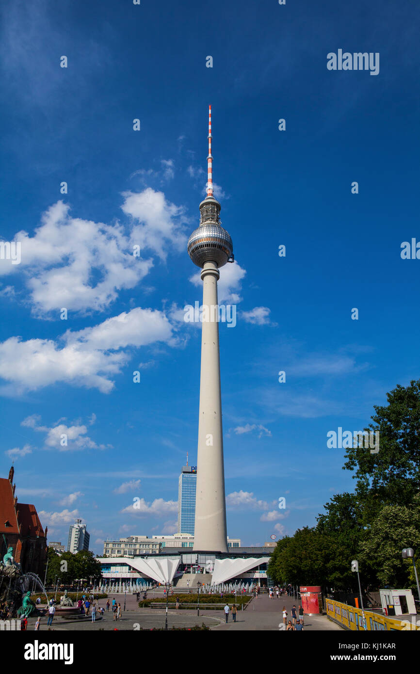 Berliner Fernsehturm Stockfoto