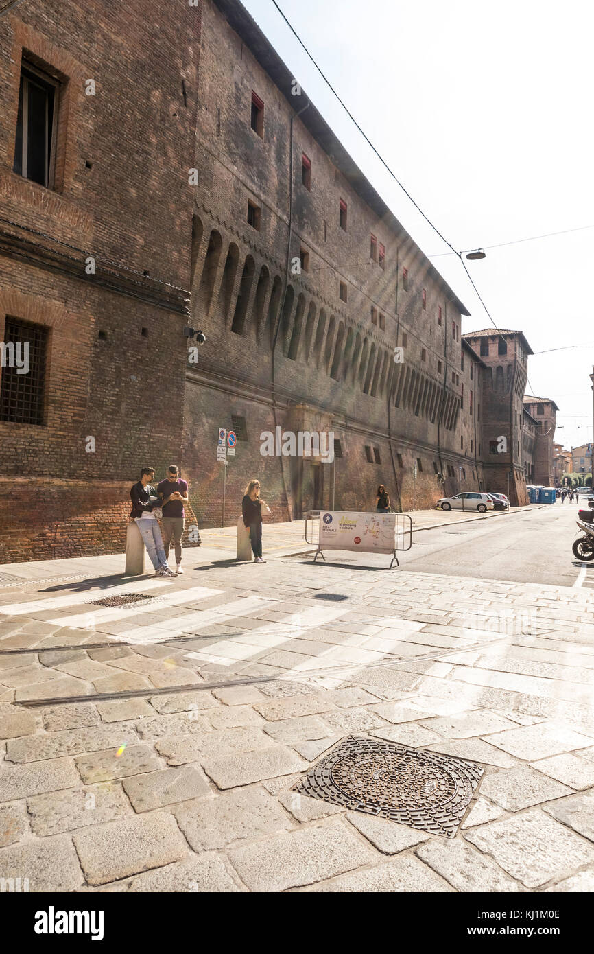 Das Leben in der Stadt Bologna, Italien. Stockfoto