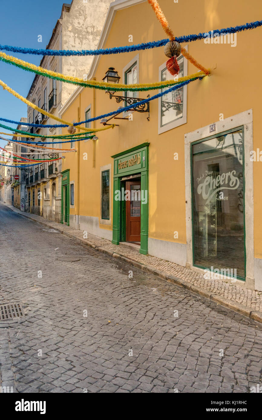 Bairro Alto, Lissabon, Portugal Stockfoto