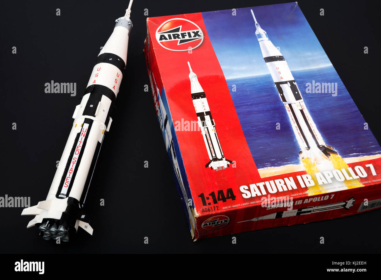 Revell Apollo 7 Weltraumrakete Stockfoto