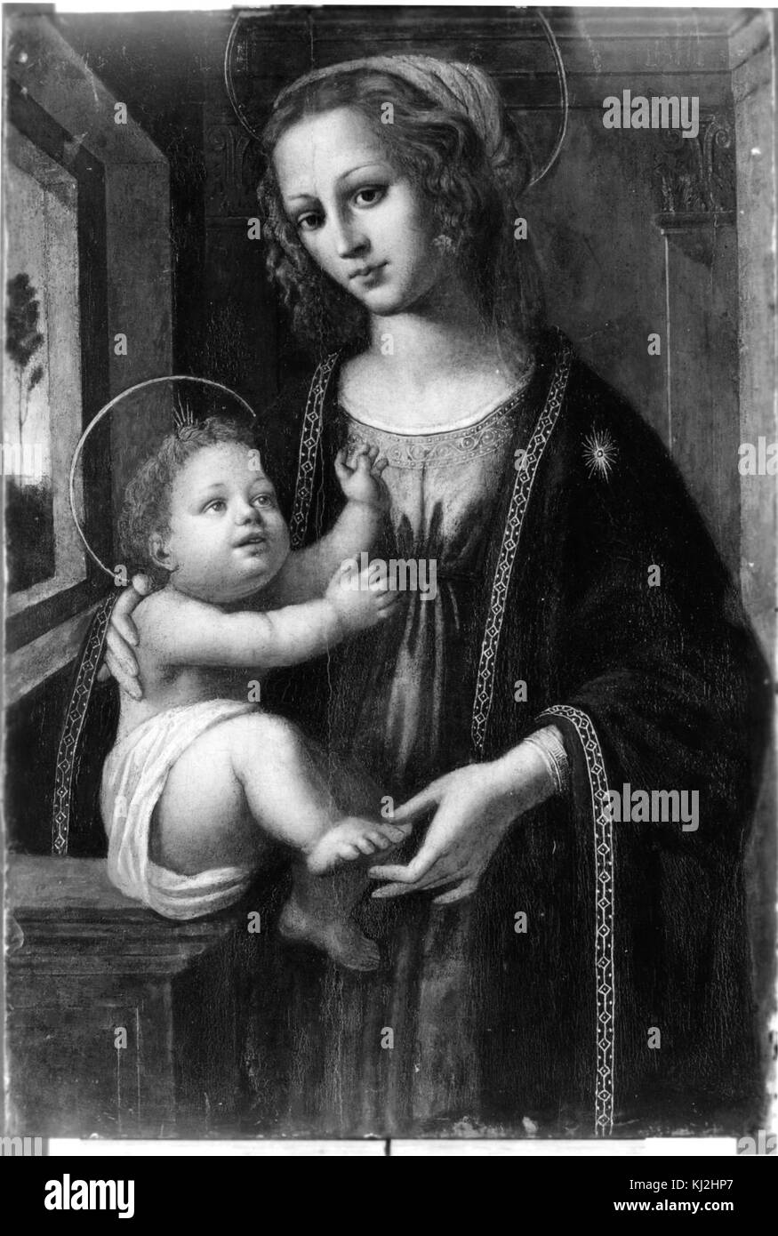 Italienisch - Madonna mit Kind - Walters 371906 Stockfoto