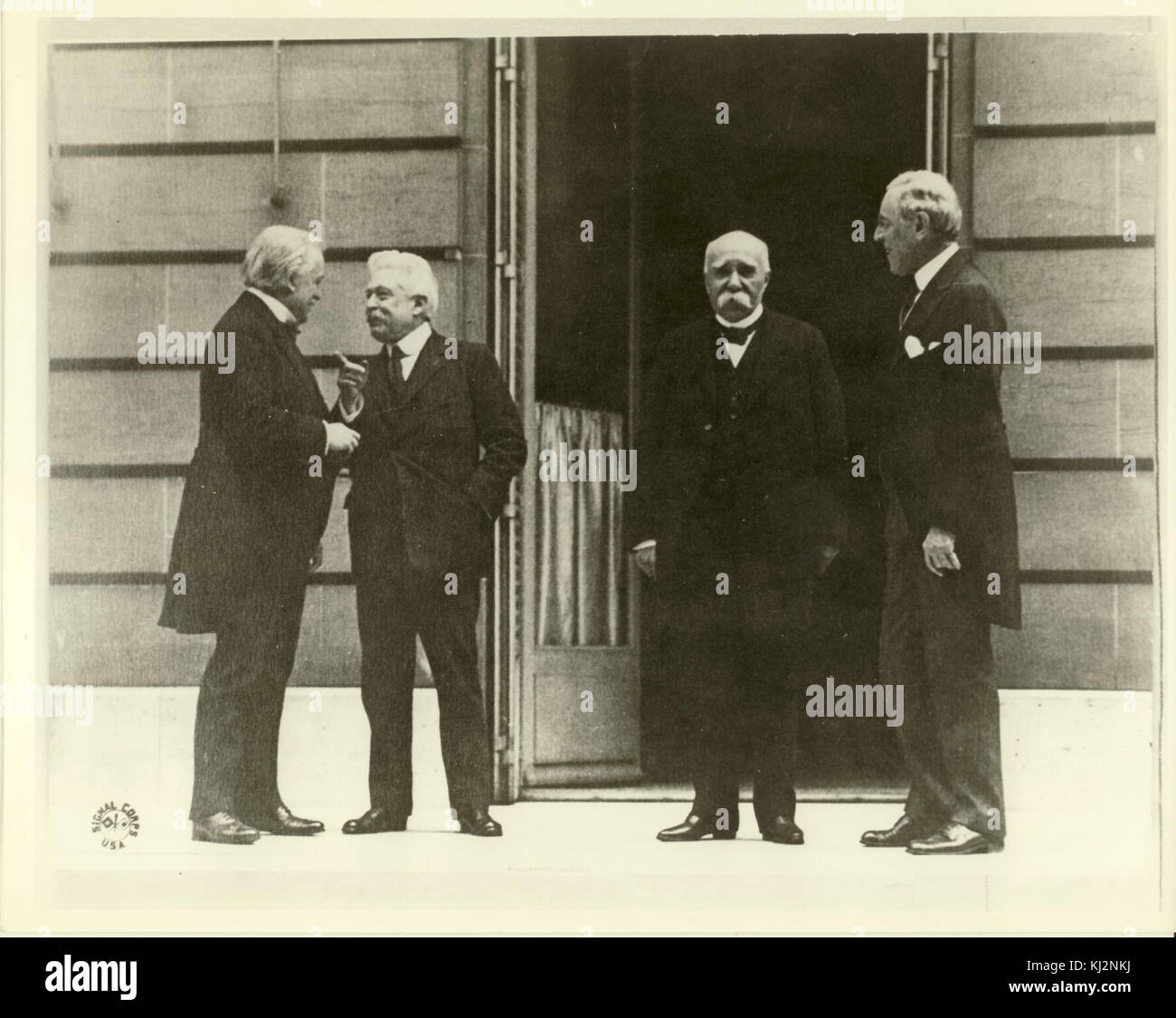 Die Großen Vier, Pariser Friedenskonferenz Stockfoto