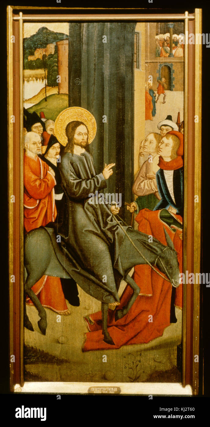Bernhard Strigel - der Einzug in Jerusalem - Walters 37672 Stockfoto