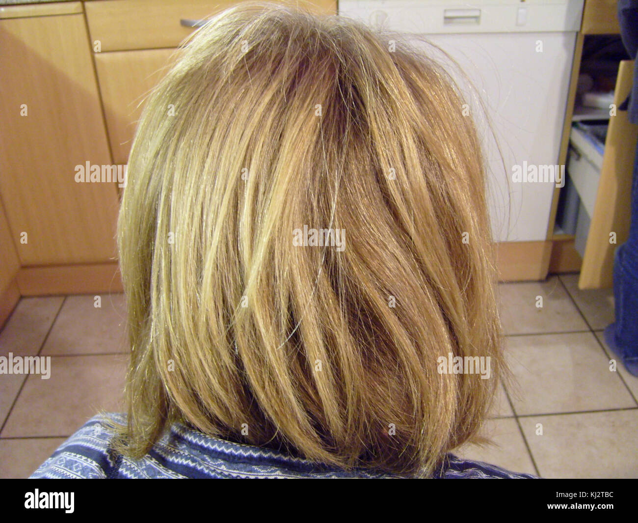 Blonde Haare Stockfoto