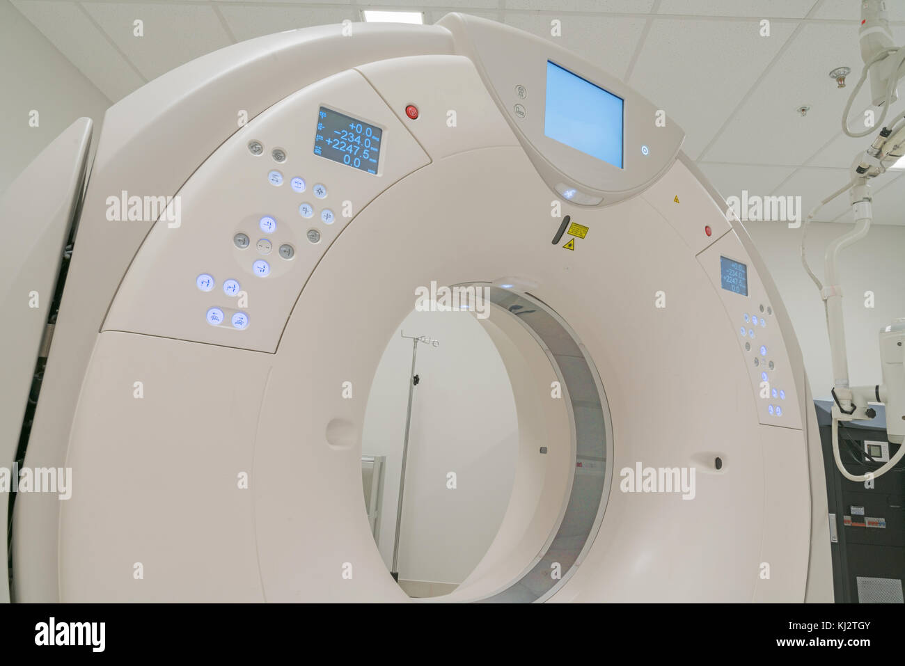 Ct-Scanvorgang Maschine im Krankenhaus Klinik. Stockfoto