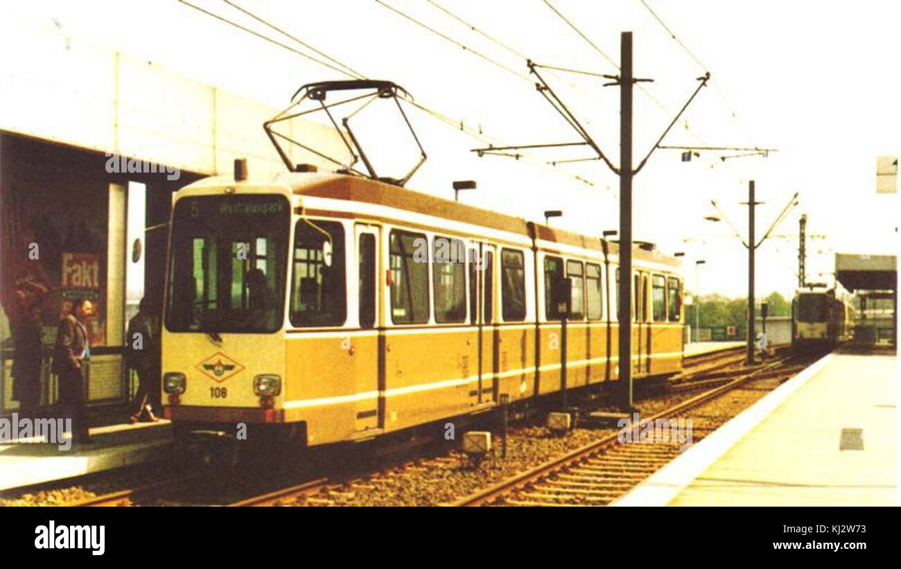 DSW Linie 5 Westfalenpark Stockfoto