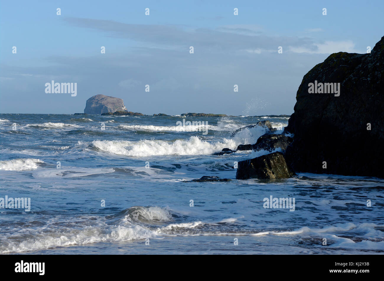 Bass Rock von North Berwick Sctland Stockfoto
