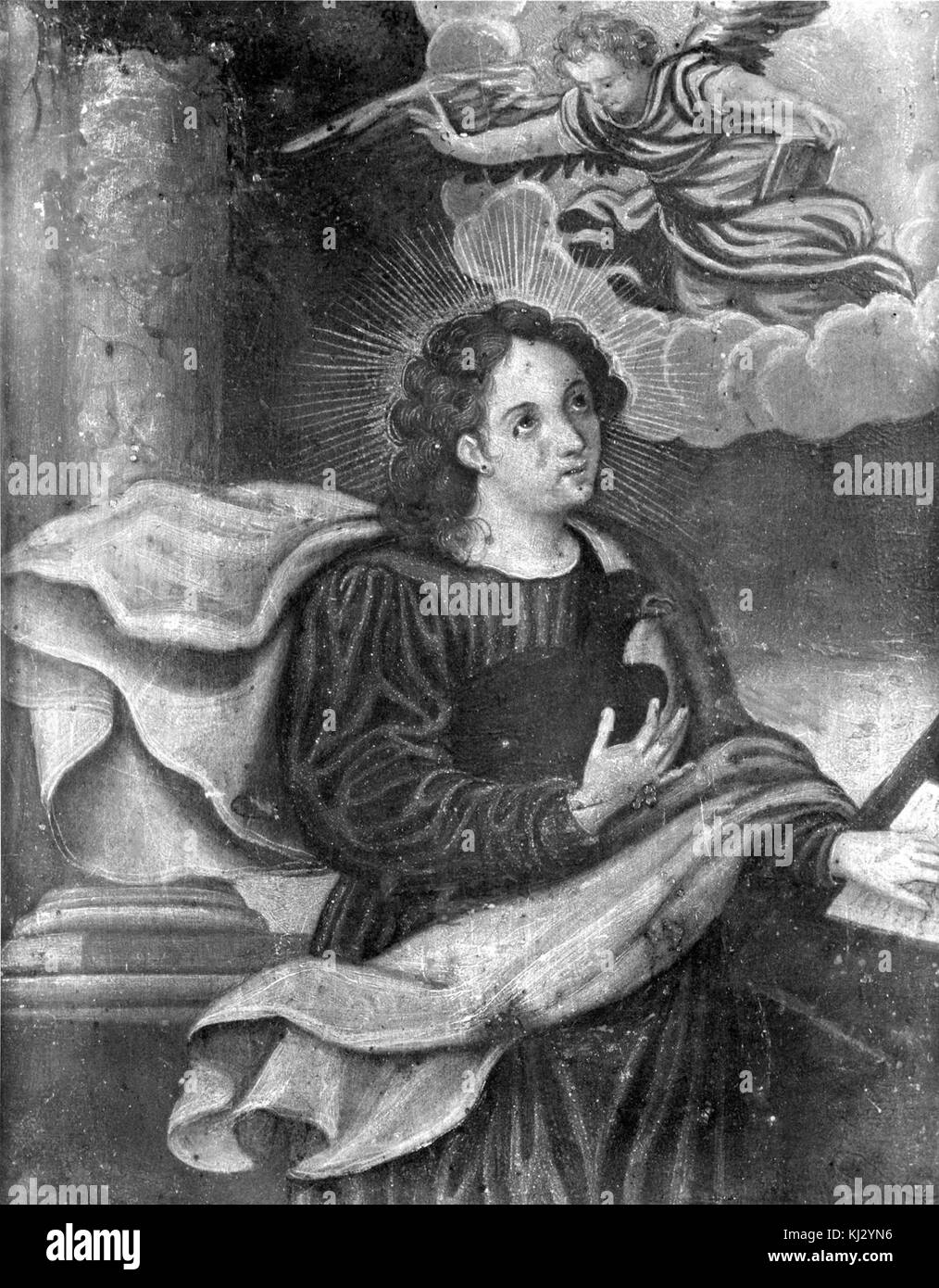 Italienisch - Vision der Heiligen Agnes - Walters 37612 Stockfoto