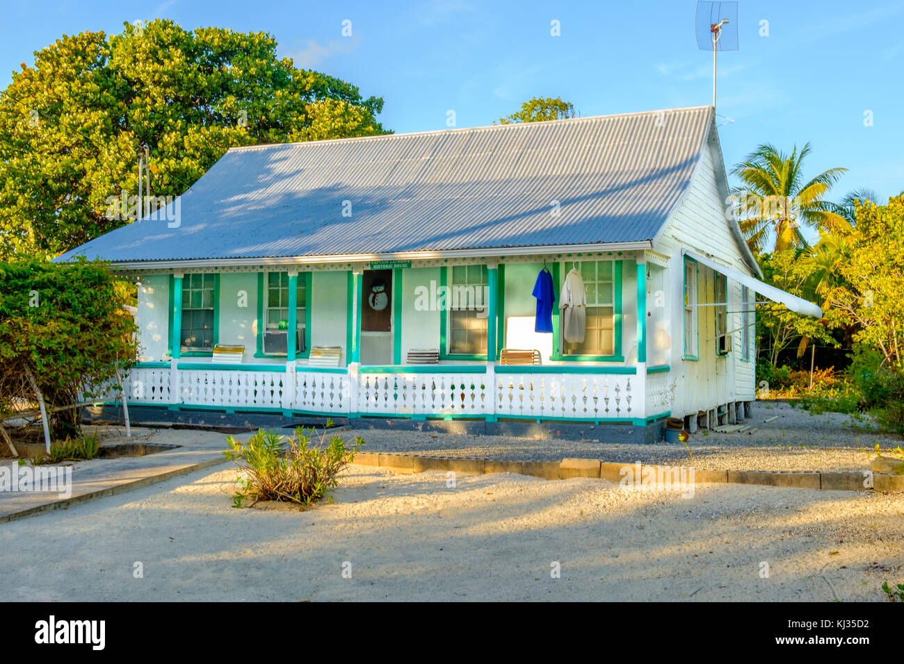 Landhausstil in Grand Cayman, Cayman Islands Stockfoto