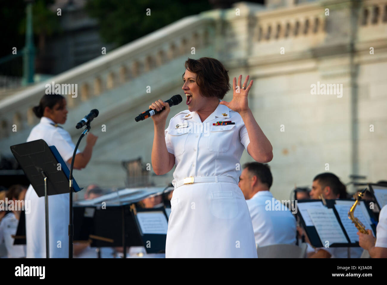 United States Navy Band führt auf dem US Capitol (18471756123) Stockfoto