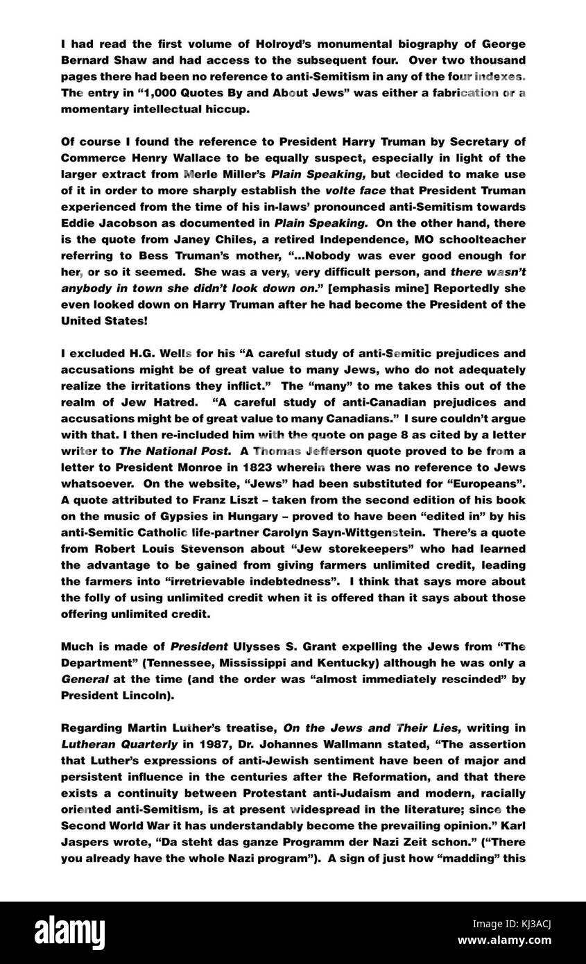 Dave Sim (2008) Judenhass 52 Stockfoto