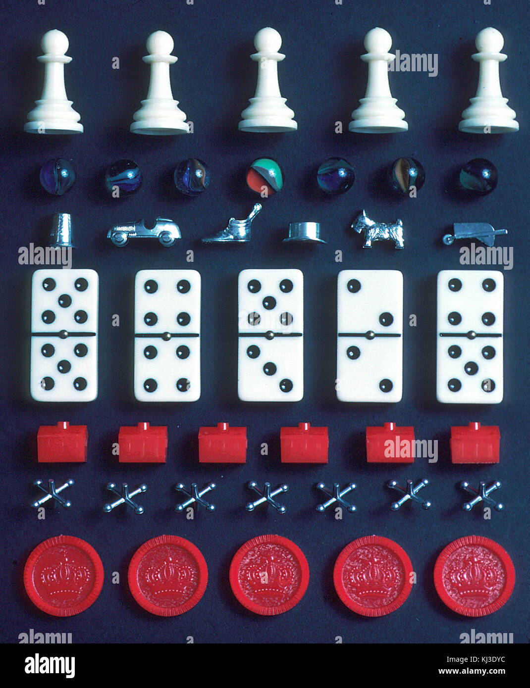 Spielsteine Stockfoto