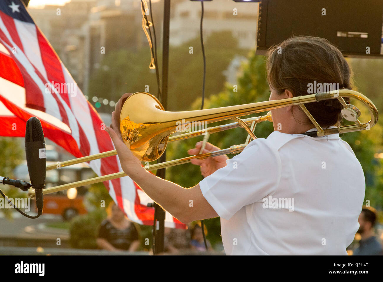 Sommerkonzert auf dem Capitol Schritte mit den Commodores (26914773653) Stockfoto