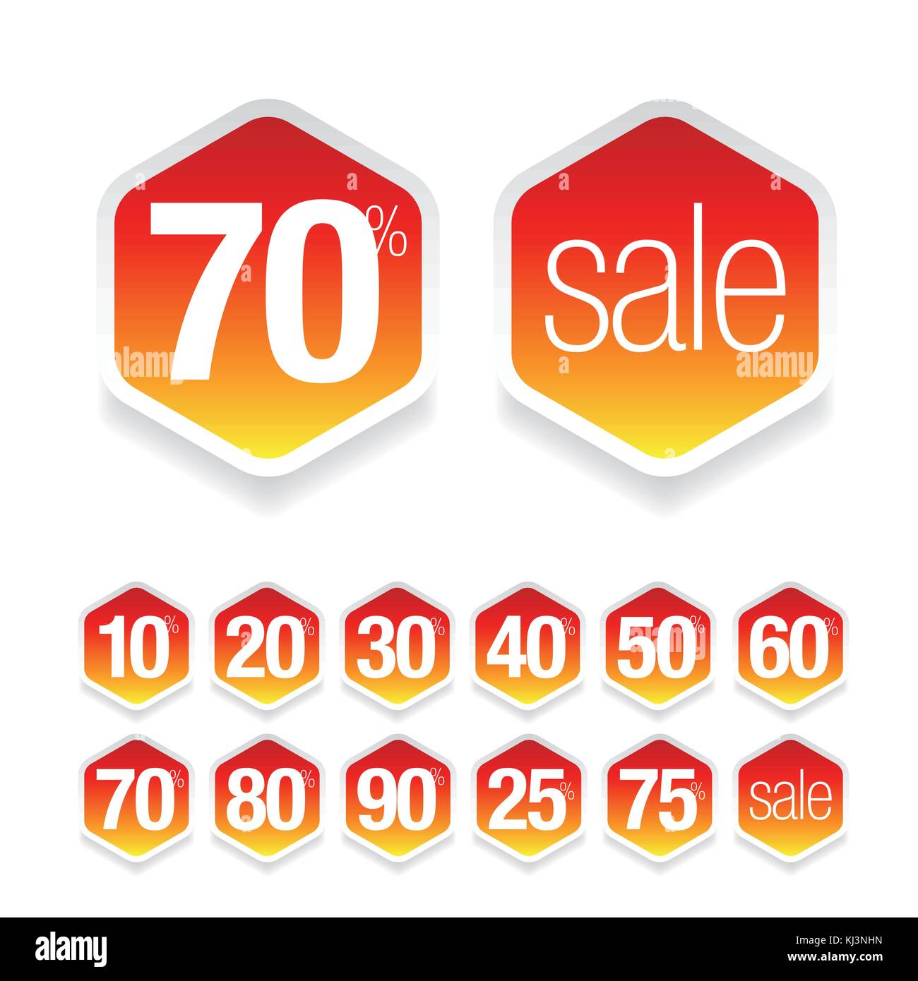 Verkauf label Tag rot Stock Vektor