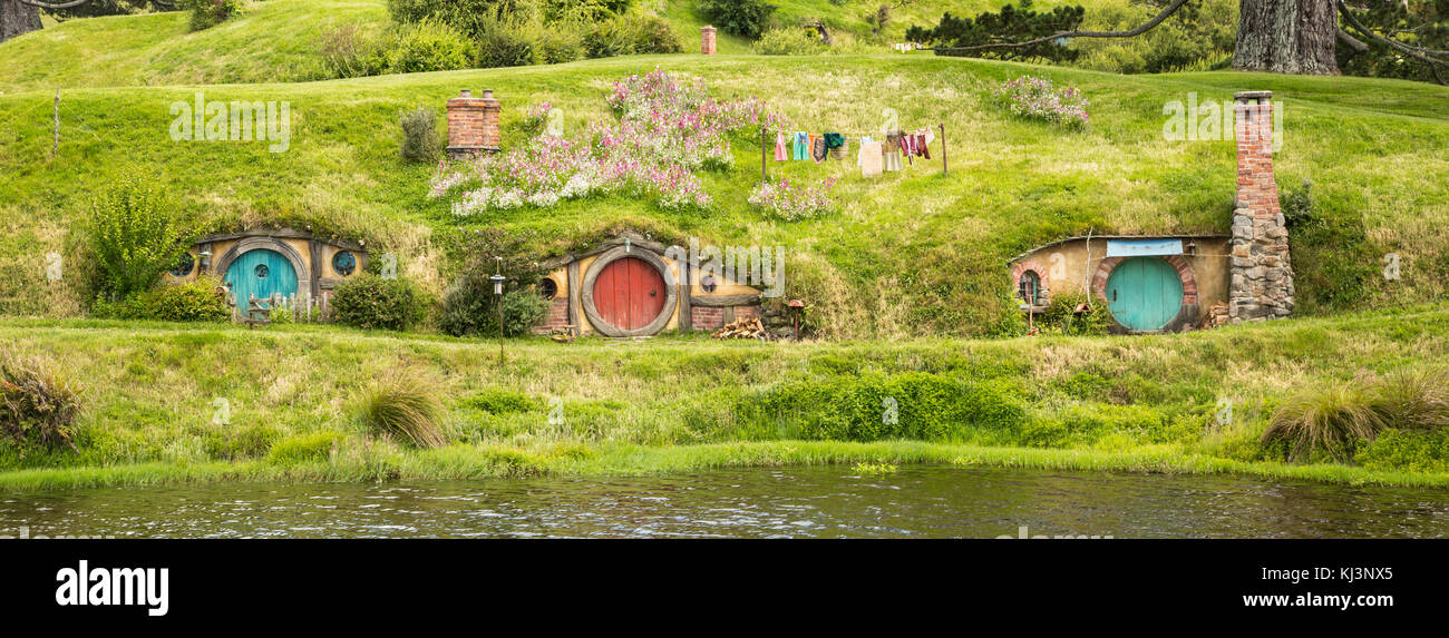 Der Hobbit Dorf Neuseeland Stockfotografie Alamy