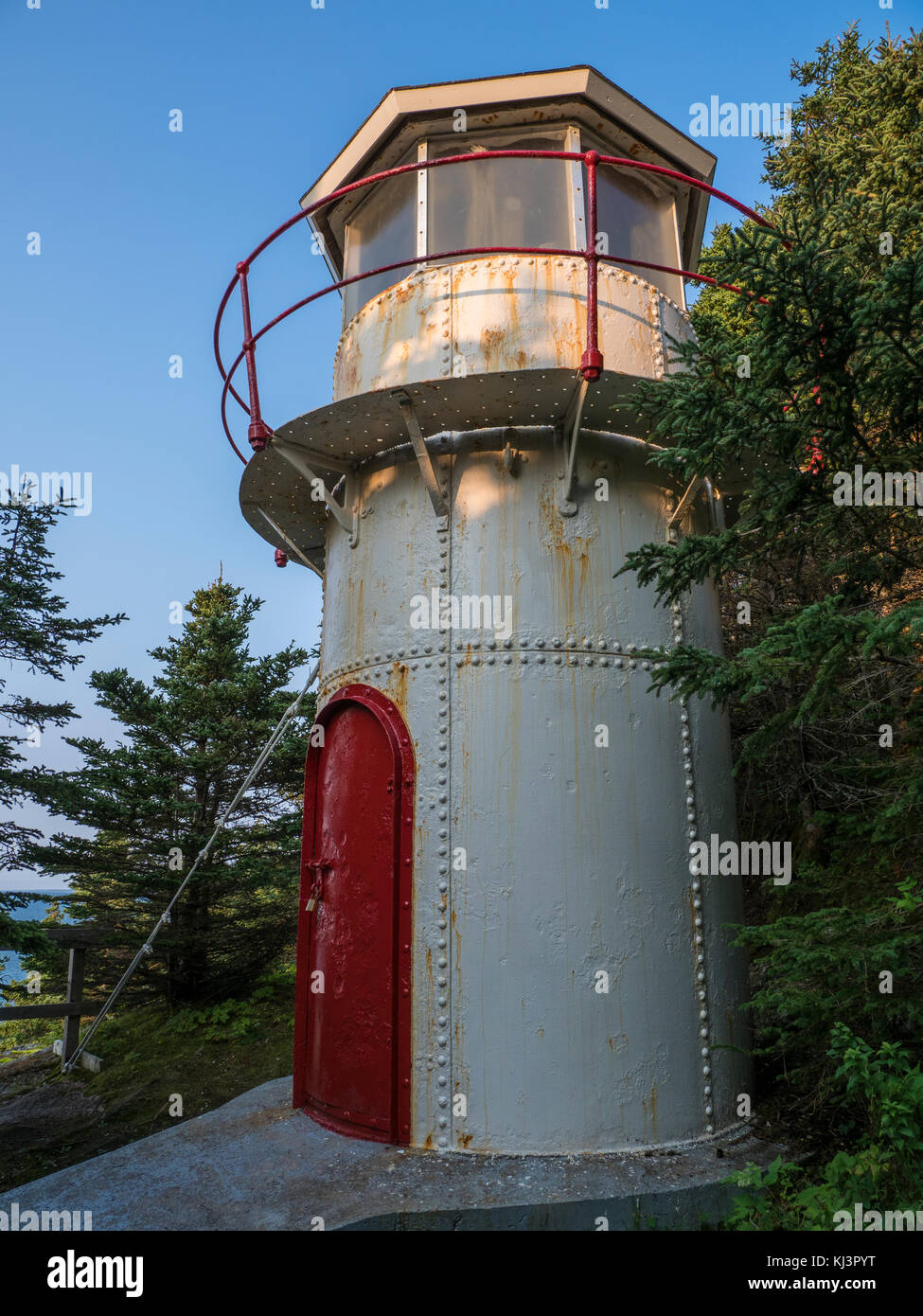 Cow Head Lighthouse, Gros Morne National Park, Neufundland, Kanada. Stockfoto