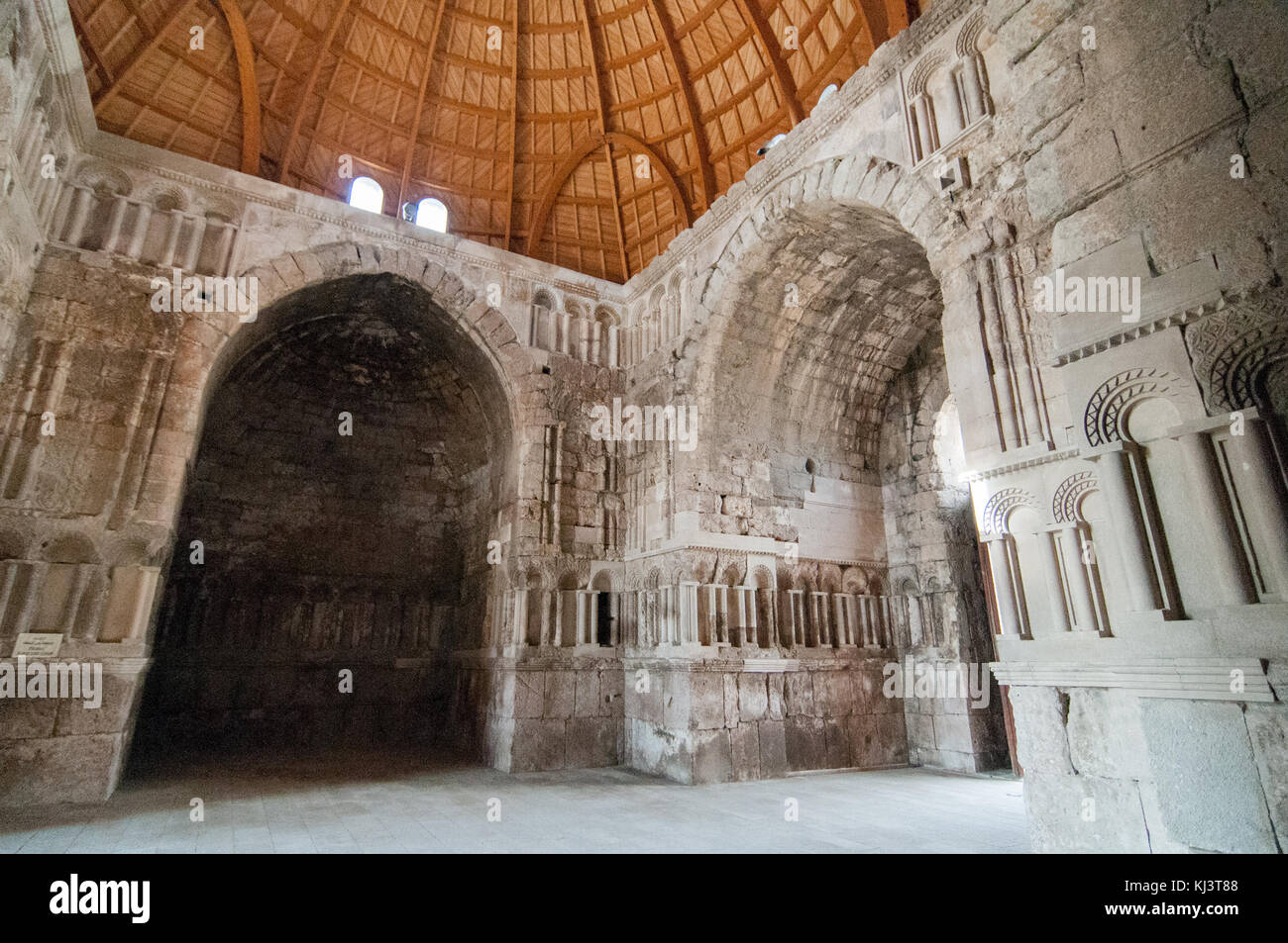 Der umayyaden Palast am Jabal al-Qal'a, der alten römischen Zitadelle in Amman in Jordanien Stockfoto