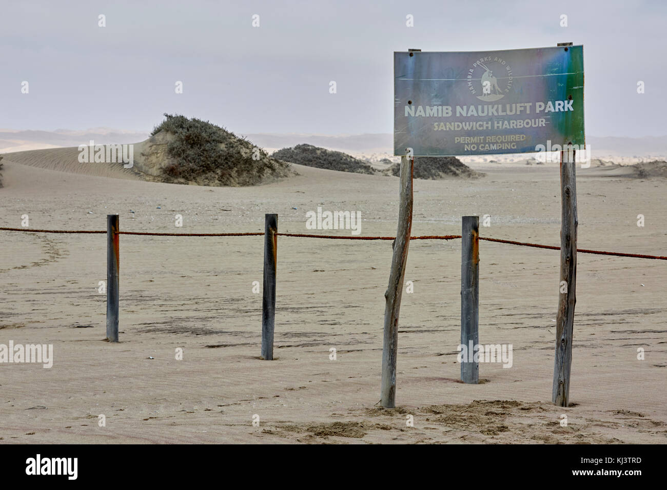 Sandwich Harbour (Hafen) in der Nähe von Walvis Bay, Namib Wüste Namib Naukluft National Park, Namibia, Afrika Stockfoto