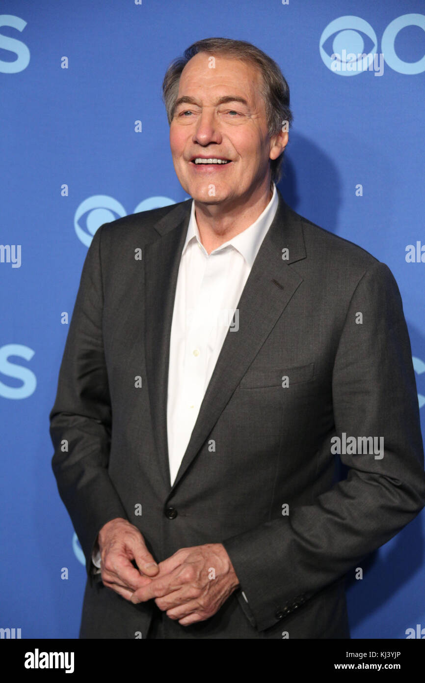 Talk Show Host/Journalist Charlie Rose besucht die CBS 2013 Im Zelt im Lincoln Center am 15. Mai 2013 in New York City. Stockfoto
