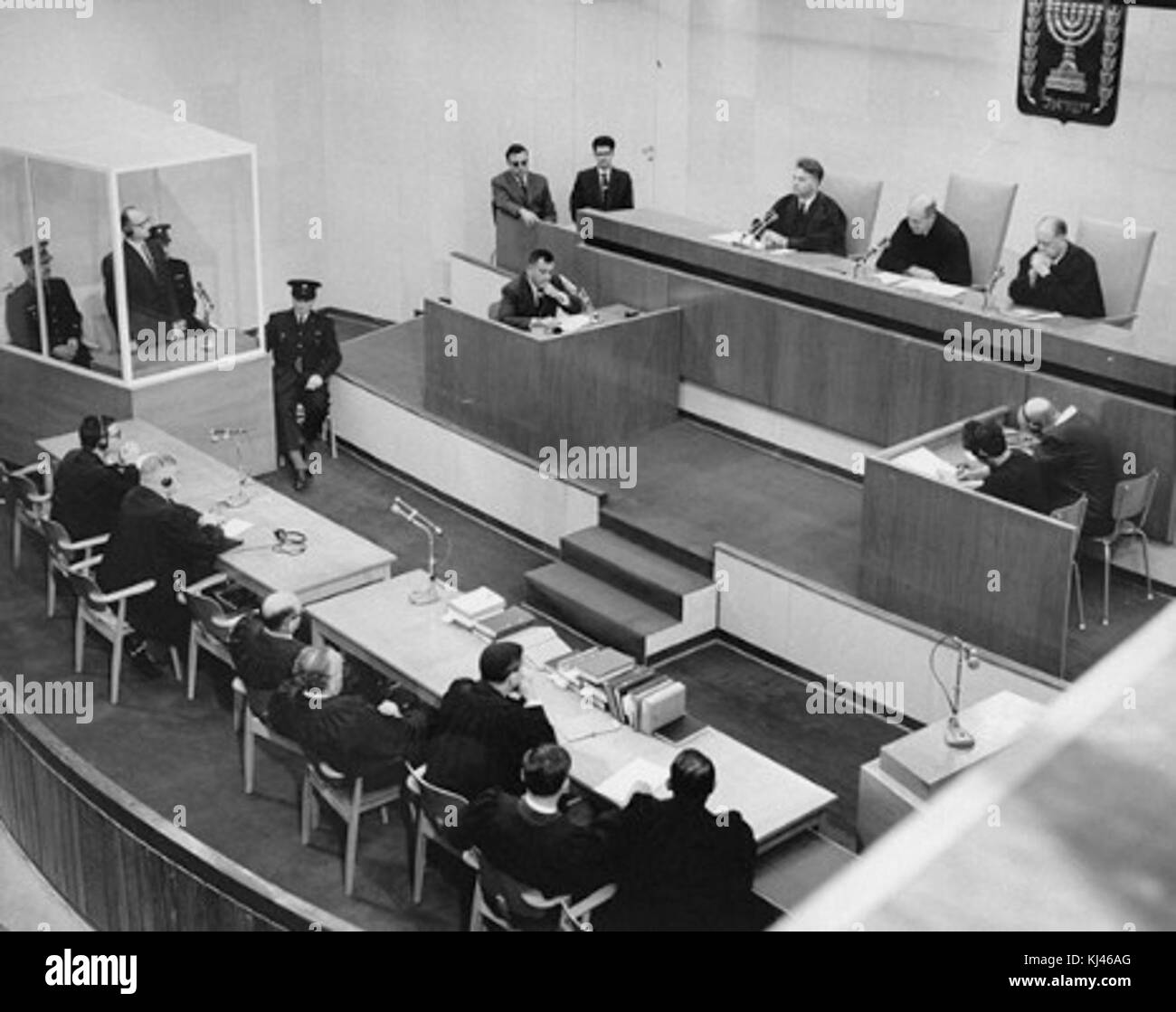 Adolf Eichmann zum Tode am Ende der Eichmann-prozess USHMM 65289 verurteilt Stockfoto