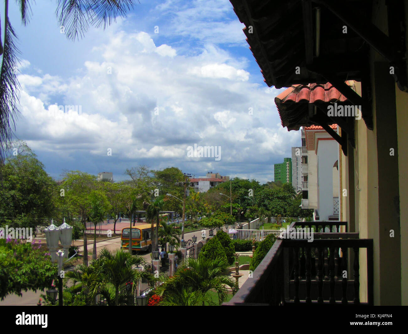 Barranquilla, Kolumbien - Vista desde el Museo Romantico Stockfoto