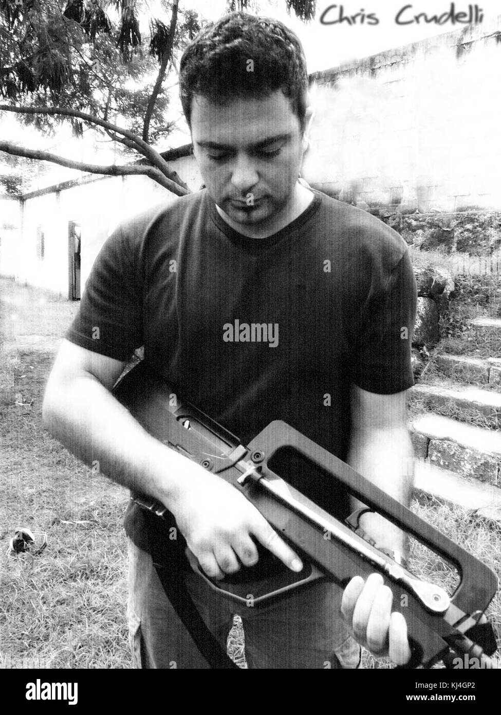 Ein historisches Bild eines Tötungshauses in Manila, das den Ort veranschaulicht, an dem Vieh in landwirtschaftlichen Betrieben des frühen 20. Jahrhunderts verarbeitet wurde. Stockfoto