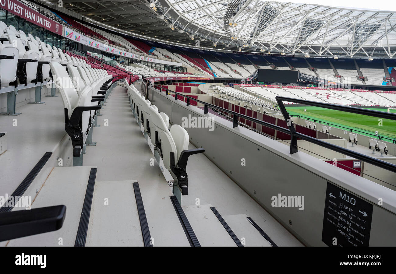 Der London Stadium, die Heimat von West Ham United und uk athletics Stockfoto