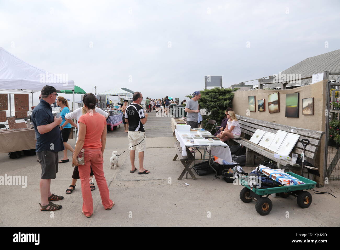Jährliche Pine Walk fair, Fair Harbor, Fire Island, NY, USA Stockfoto