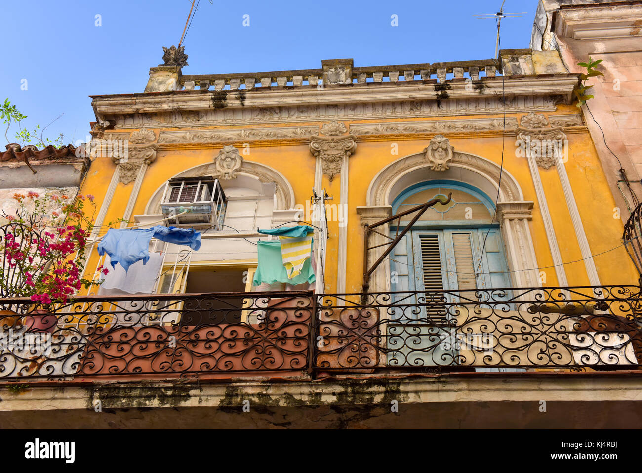 Gebäude, Habana Vieja, Kuba Stockfoto