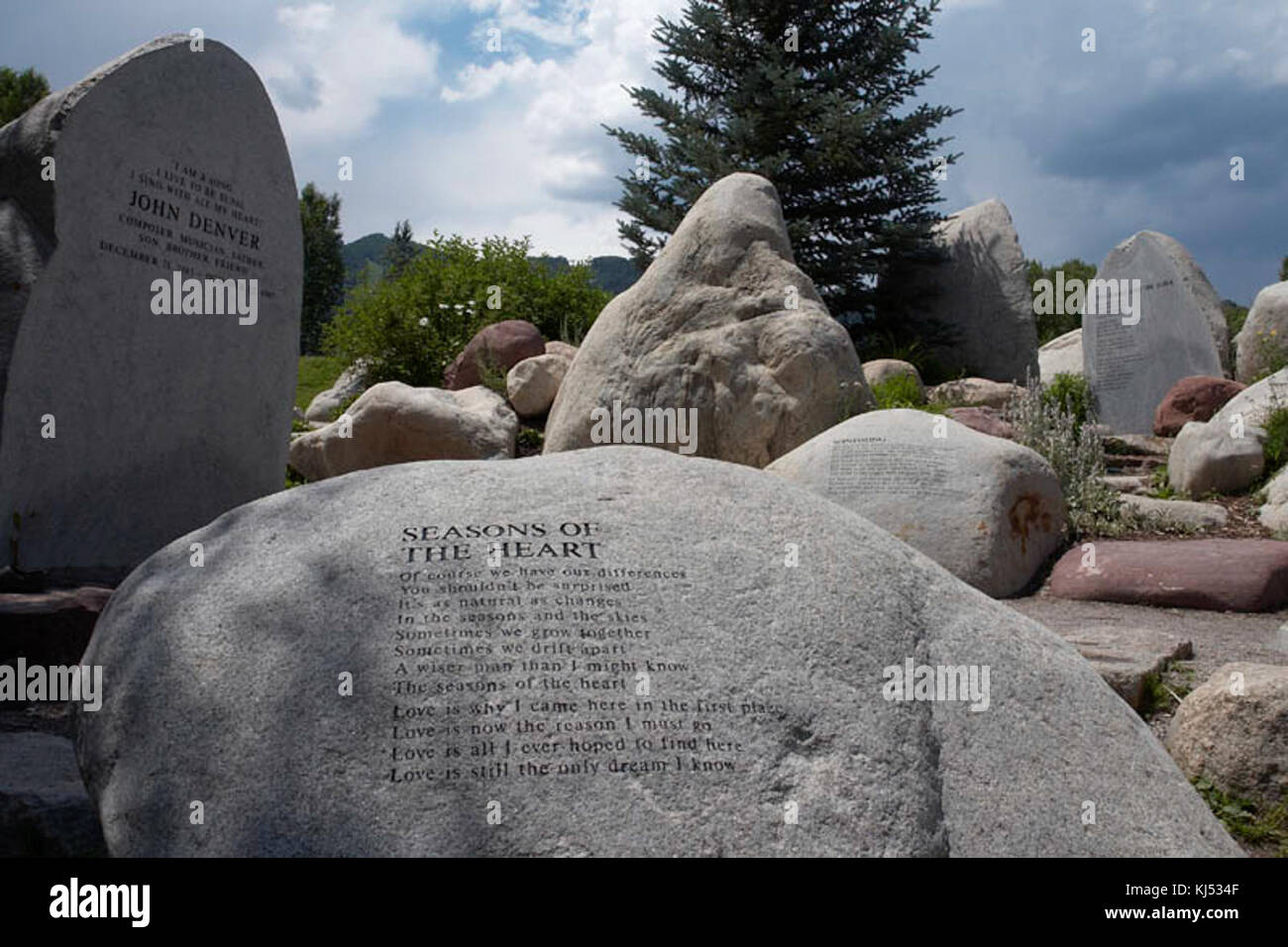 John Denver Aspen Park Stockfoto