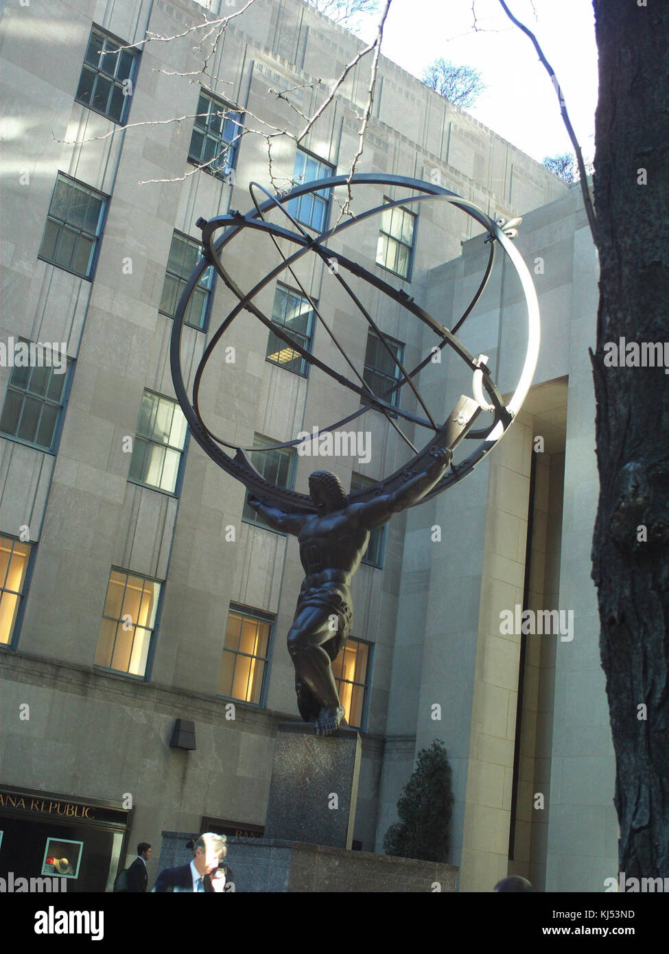 Rockefeller Center Atlas Stockfoto